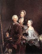 PESNE, Antoine, Self-portrait with Daughters sg